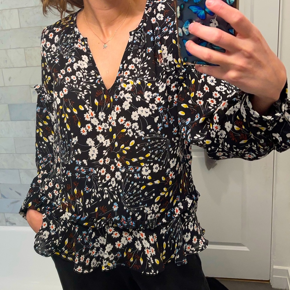 Parker Floral Long Sleeve Blouse